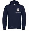 Men`s hoodie Arestovich is staying calm navy-blue фото