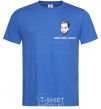 Men's T-Shirt Arestovich is staying calm royal-blue фото