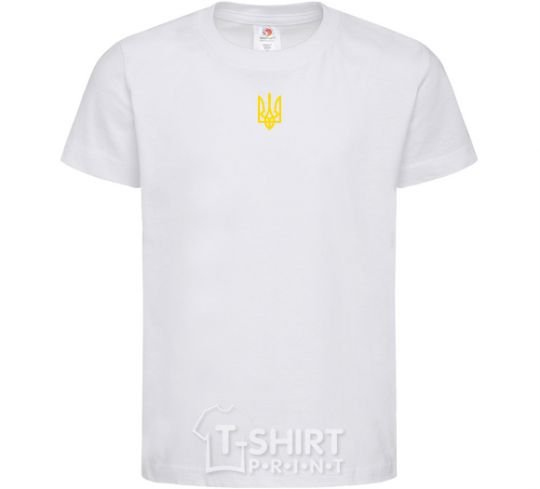 Kids T-shirt Small coat of arms Embroidery White фото