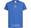 Kids T-shirt Small coat of arms Embroidery royal-blue фото