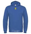 Men`s hoodie Small coat of arms Embroidery royal фото