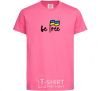 Детская футболка Be free Ярко-розовый фото