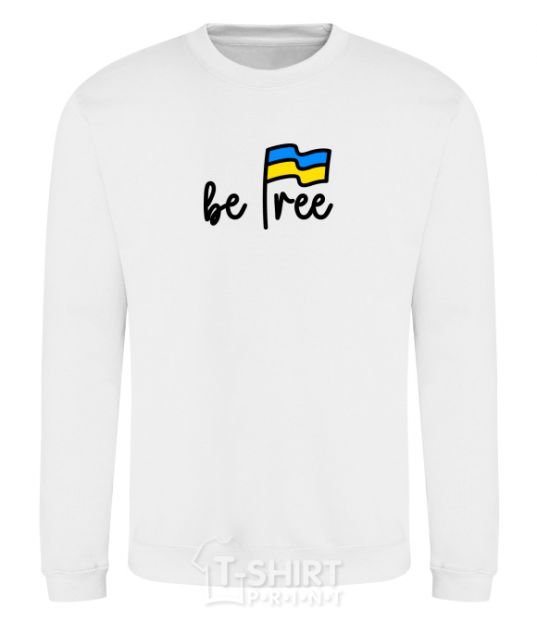 Sweatshirt Be free White фото