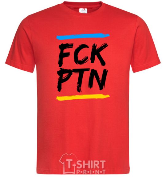 Мужская футболка FCK PTN Красный фото