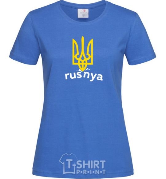 Women's T-shirt Rusnya royal-blue фото