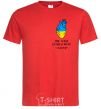 Men's T-Shirt My heart beats to the rhythm of the Armed Forces red фото