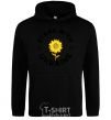 Men`s hoodie Stand with Ukraine sunflower black фото