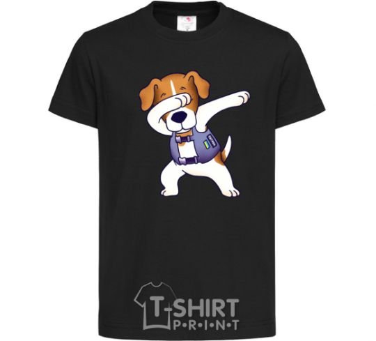 Kids T-shirt Dog Patron black фото