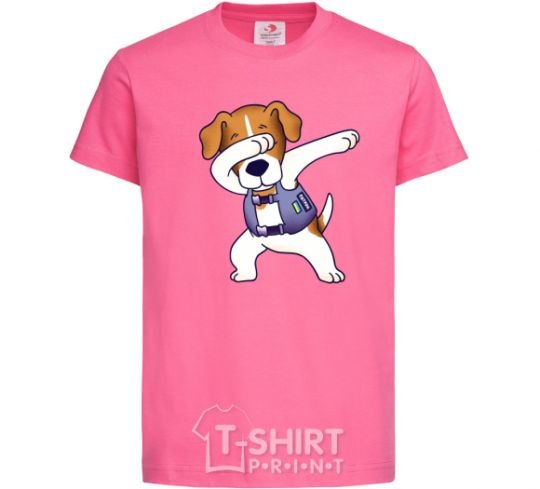 Kids T-shirt Dog Patron heliconia фото