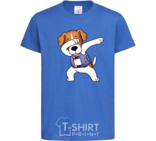 Kids T-shirt Dog Patron royal-blue фото