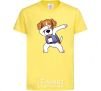 Kids T-shirt Dog Patron cornsilk фото