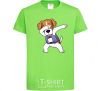 Kids T-shirt Dog Patron orchid-green фото