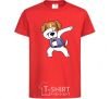 Kids T-shirt Dog Patron red фото