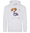 Men`s hoodie Dog Patron sport-grey фото