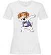 Women's T-shirt Dog Patron White фото