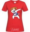 Women's T-shirt Dog Patron red фото