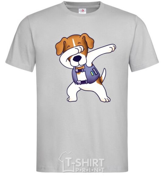 Men's T-Shirt Dog Patron grey фото