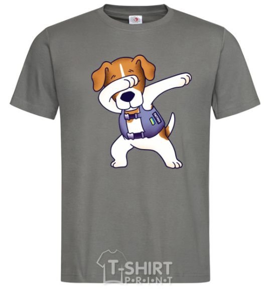 Men's T-Shirt Dog Patron dark-grey фото