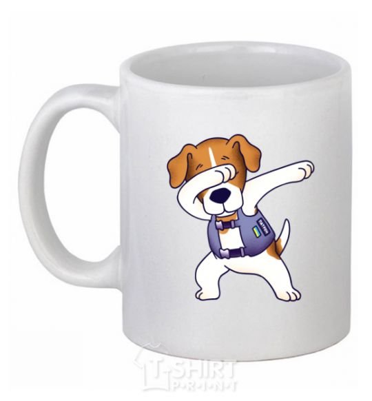 Ceramic mug Dog Patron White фото
