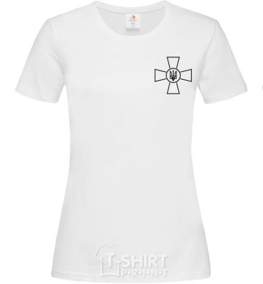 Women's T-shirt Armed Forces of Ukraine AFU White фото