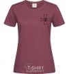 Women's T-shirt Armed Forces of Ukraine AFU burgundy фото