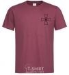 Men's T-Shirt Armed Forces of Ukraine AFU burgundy фото