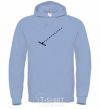 Men`s hoodie Chornobaivka rake sky-blue фото