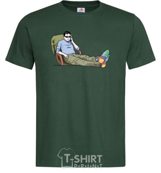 Мужская футболка Кім вирішує Темно-зеленый фото