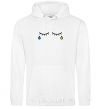 Men`s hoodie Tears in my eyes White фото