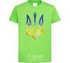 Kids T-shirt The coat of arms is on fire orchid-green фото