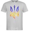 Men's T-Shirt The coat of arms is on fire grey фото