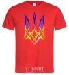 Men's T-Shirt The coat of arms is on fire red фото