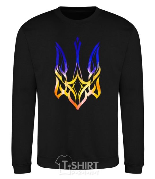 Sweatshirt The coat of arms is on fire black фото