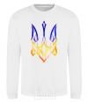 Sweatshirt The coat of arms is on fire White фото
