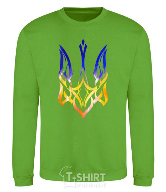 Sweatshirt The coat of arms is on fire orchid-green фото