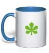 Mug with a colored handle Kashtan Kyiv royal-blue фото