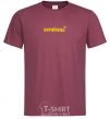 Men's T-Shirt Ukrainian burgundy фото