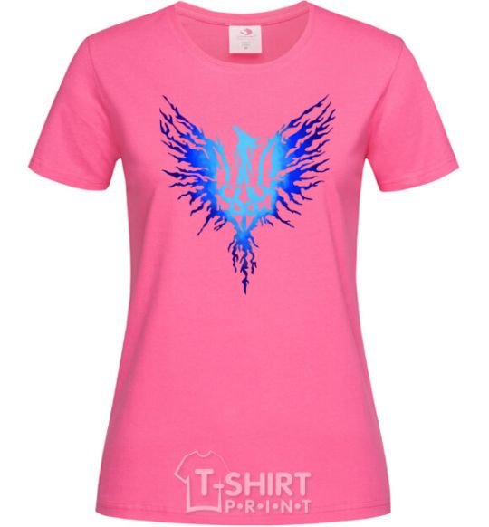 Women's T-shirt The coat of arms is a blue bird heliconia фото