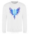 Sweatshirt The coat of arms is a blue bird White фото