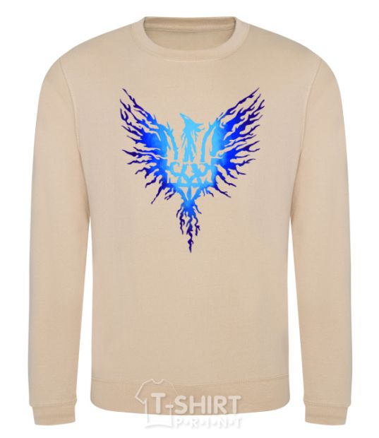 Sweatshirt The coat of arms is a blue bird sand фото