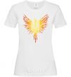 Women's T-shirt Coat of arms bird yellow White фото