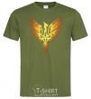 Men's T-Shirt Coat of arms bird yellow millennial-khaki фото