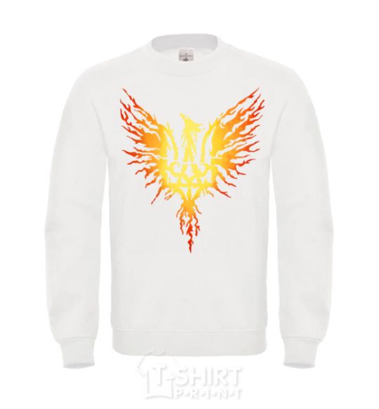 Sweatshirt Coat of arms bird yellow White фото