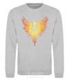 Sweatshirt Coat of arms bird yellow sport-grey фото