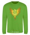 Sweatshirt Coat of arms bird yellow orchid-green фото