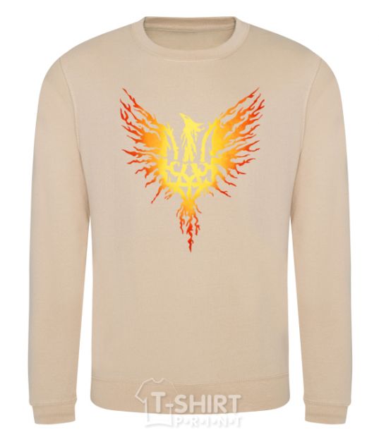 Sweatshirt Coat of arms bird yellow sand фото