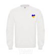 Sweatshirt Heart flag Embroidery White фото