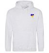 Men`s hoodie Heart flag Embroidery sport-grey фото