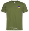 Men's T-Shirt Heart flag Embroidery millennial-khaki фото