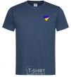 Men's T-Shirt Heart flag Embroidery navy-blue фото